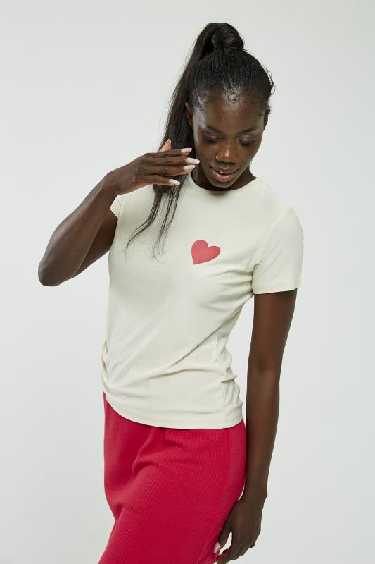 Kalpli Tshirt Bej