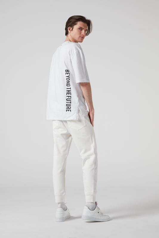 Bol kesim Arka Yan Baskılı  Erkek T-shirt