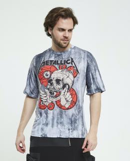 Kuru Kafalı Bisiklet Yaka Erkek T-shirt