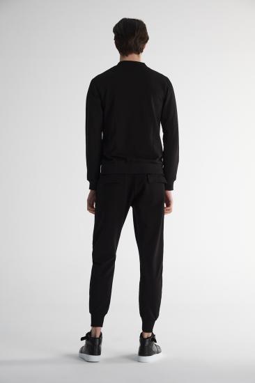 Erkek Sweatshirt,iki iplik Siyah Kumaş
