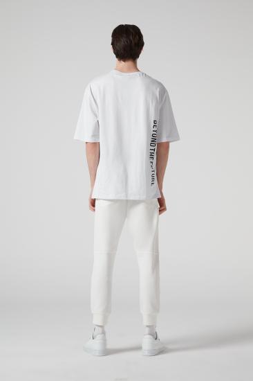 Bol kesim Arka Yan Baskılı  Erkek T-shirt