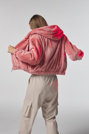 KAPÜŞONLU PELUŞ KADIN MONT 